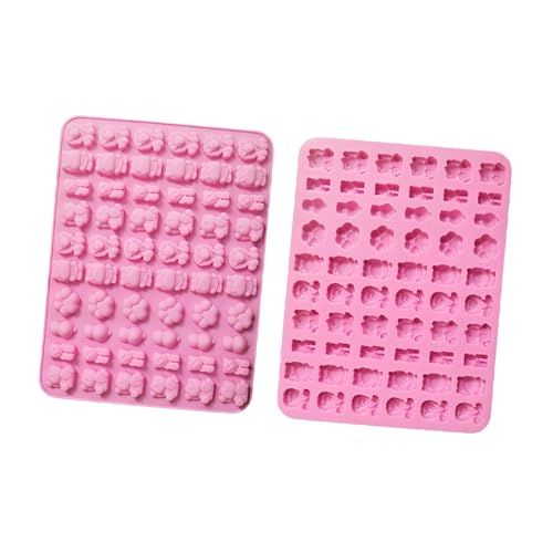 JOGILBOY Animal Silicone Candy Molds, 2-Pack, Mini Size, Non-Stick for Chocolate, Ice Cubes, Jelly, Cookie, Soap Making - Image 2