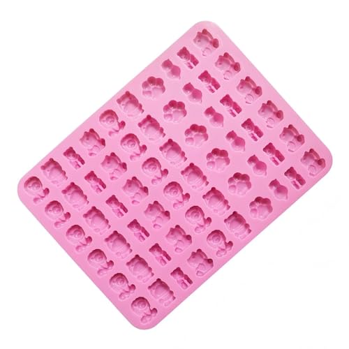 JOGILBOY Animal Silicone Candy Molds, 2-Pack, Mini Size, Non-Stick for Chocolate, Ice Cubes, Jelly, Cookie, Soap Making - Image 5
