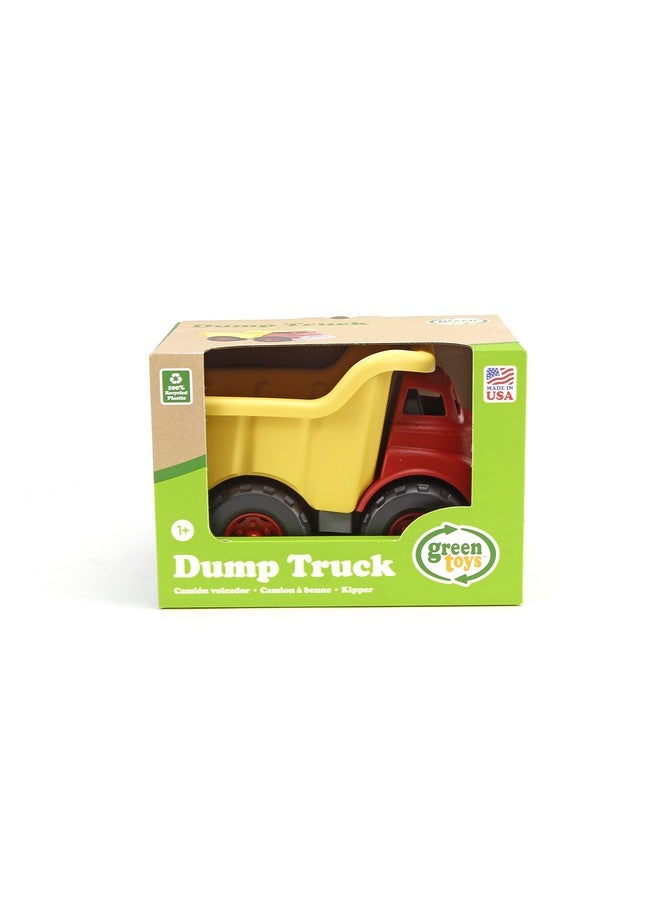 Green Toys Dump Truck - FC2, Red/Yellow - Image 4