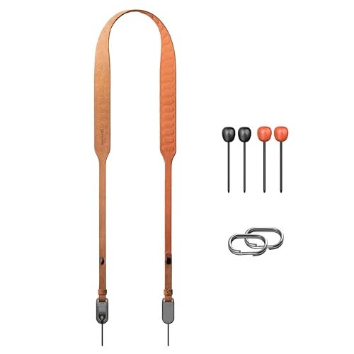 PGYTECH Retro Style Camera Shoulder Strap Air Vintage Camera Strap Quick Release 47245512 Adjustable Camera Neck Strap for NikonCanonSonyFuji CamerasEarth Brown - Image 1
