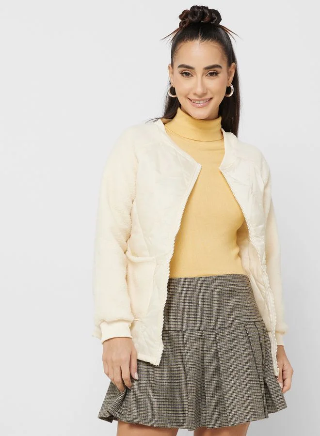 Ginger Urban Minx Quilted Jacket With Zipper