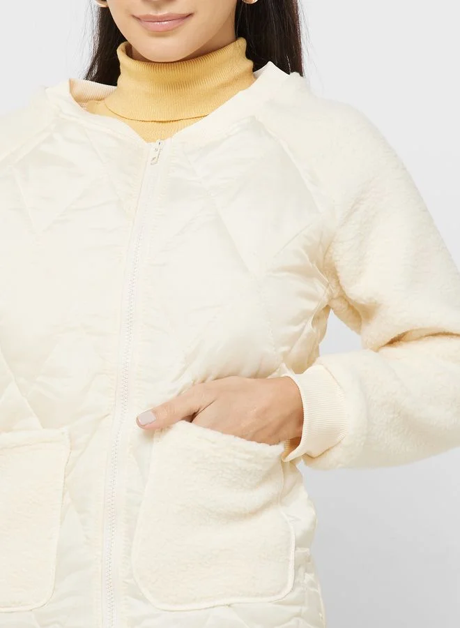 Ginger Urban Minx Quilted Jacket With Zipper