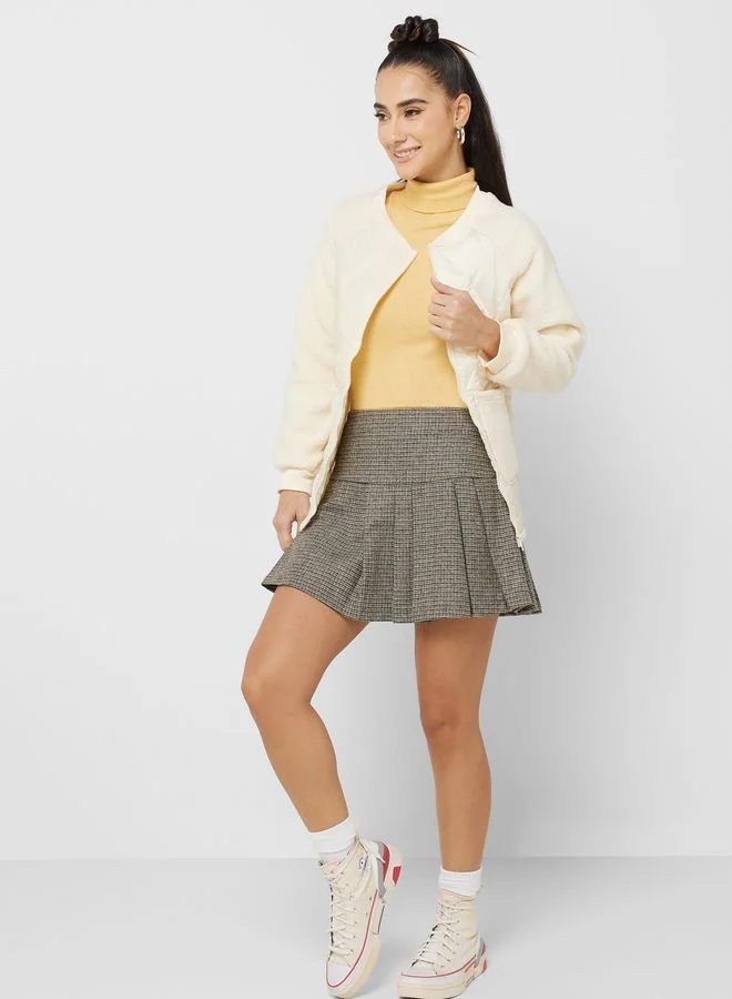 Ginger Urban Minx Quilted Jacket With Zipper