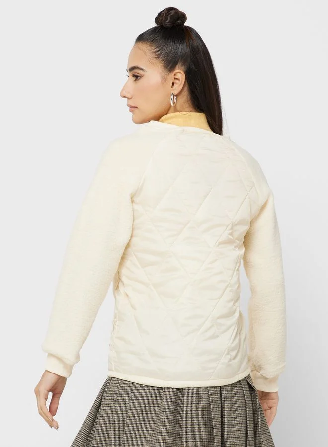 Ginger Urban Minx Quilted Jacket With Zipper