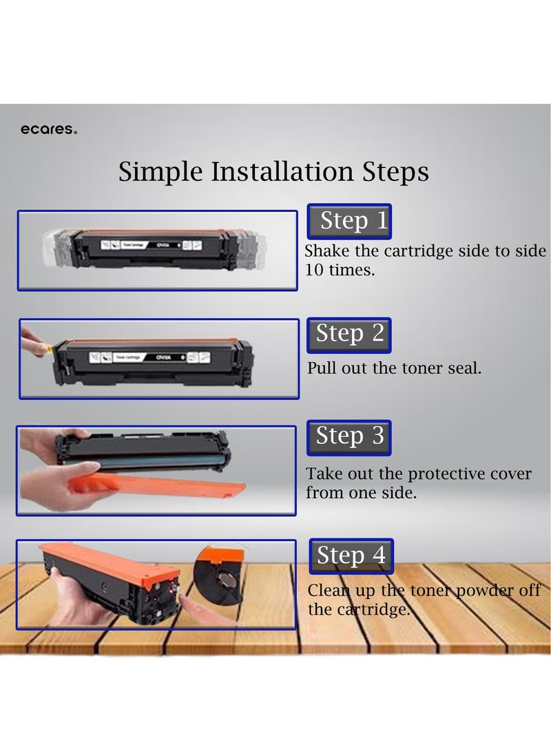 ECARES® 207A Compatible Toner Cartridge W2210 Color Laserjet Pro M255nw M255dw MFP M282nw M283fdn M283fdw Printer (Black) - Image 4
