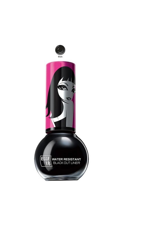Elle 18 Water Resistant Black Out Eye Liner|| Black|| 5 Ml