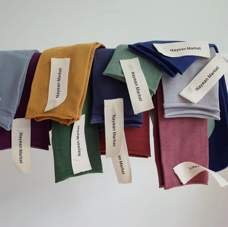 Nayean Korean Candy Color Stacking Socks, Combed Cotton, Rolled Edge, Thin - Image 2