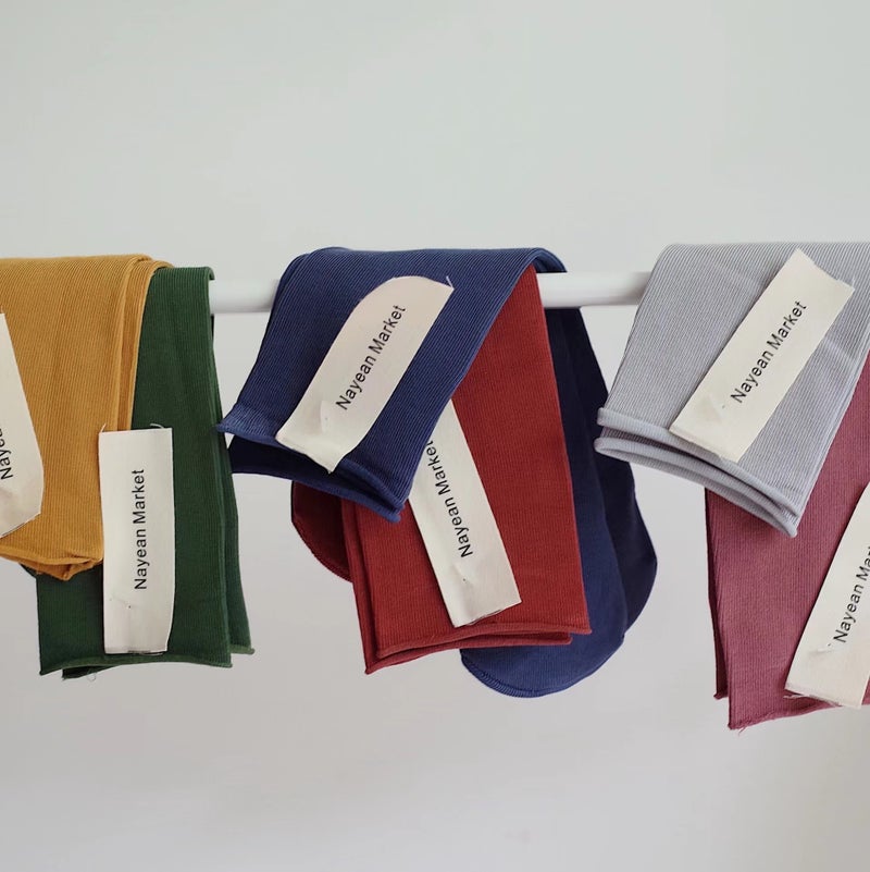 Nayean Korean Candy Color Stacking Socks, Combed Cotton, Rolled Edge, Thin - Image 3