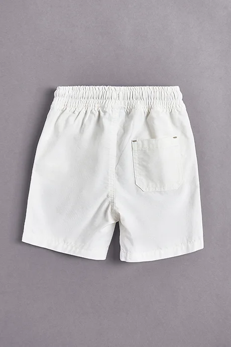 R&B Solid Shorts with Drawstring Waist