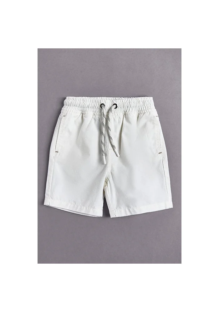 R&b Solid Shorts with Drawstring Waist