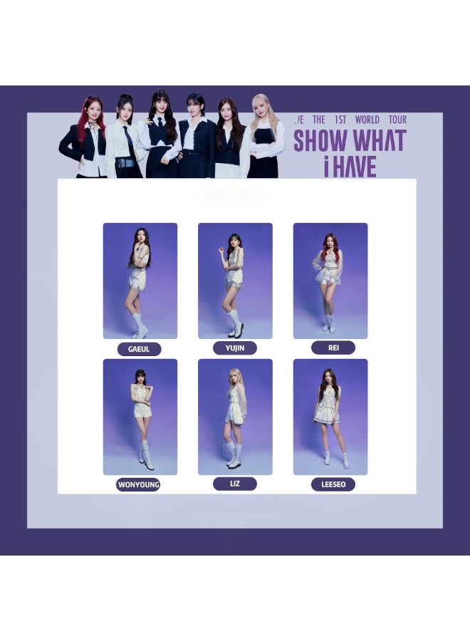 NIBEMINENT 6 Pcs Kpop IVE SHOW WHAT I HAVE Lomo Cards Card For Fans Collection Gifts - Image 1