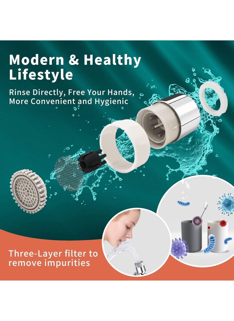 Arabest - 1080 DEGREE Swivel Faucet Extender Universal Sink Water Aerator 2 Mode Splash Filter Extension - Image 1