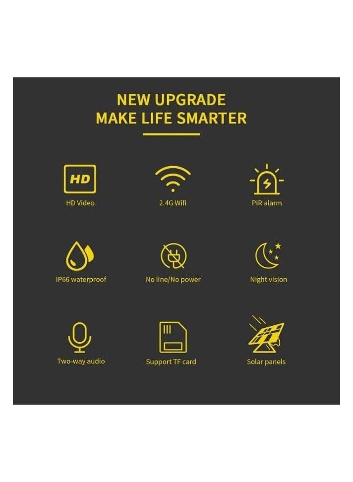 camera Outdoor Surveillance Waterproof Solar CCTV Camera 4G - Image 3