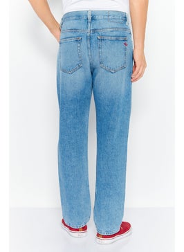 DIESEL Men Regular Fit Washed 2020 D-Viker Jeans, Blue  - Image 4