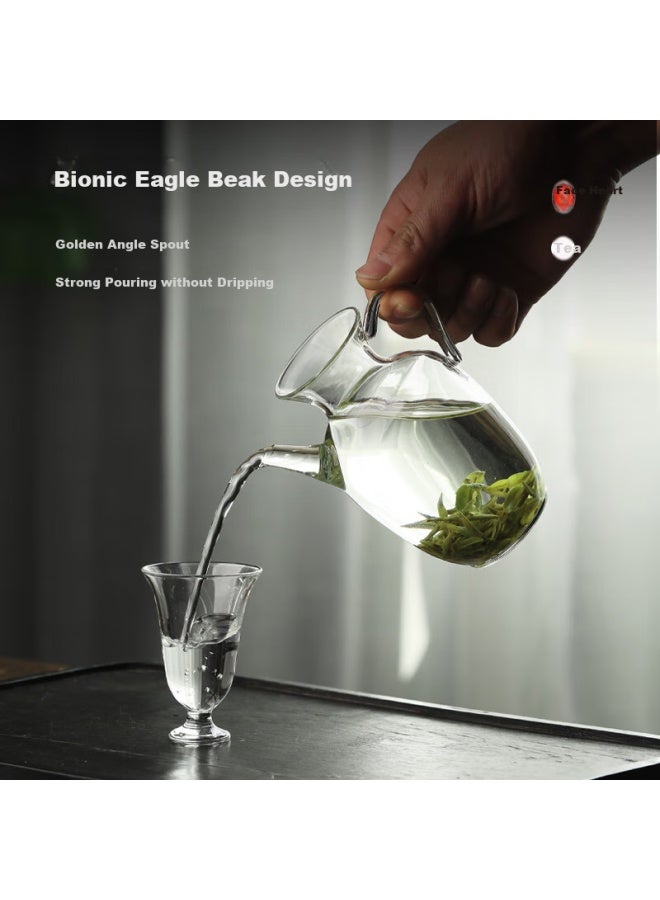 Gaoming Gaoming Green Tea Brewing Set With Song Dynasty Style Glass Teapot, Song Dynasty Style Kung Fu Tea Set With One-person Teapot, Household Tea Cup For Brewing Tea - Image 4