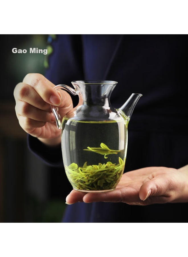 Gaoming Gaoming Green Tea Brewing Set With Song Dynasty Style Glass Teapot, Song Dynasty Style Kung Fu Tea Set With One-person Teapot, Household Tea Cup For Brewing Tea - Image 5