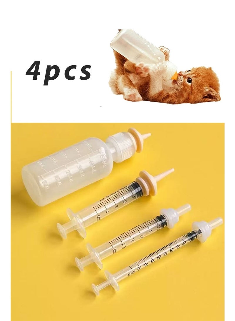 Pet Nursing Bottle, Nursing Bottle Kits, Replacement Nipple Mini Cat Feeding Bottle for Newborn Kittens, Puppies, Rabbits, Small Animals, Squirrel - Image 1