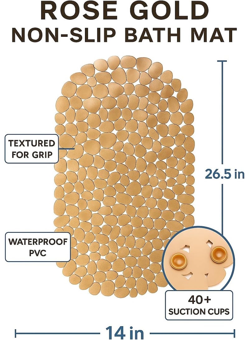 Non-slip Bath Mat - Gold - Image 5