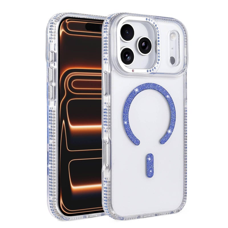 MagSafe iPhone 15 Drop Protection PC Case for 15 Plus 15 Pro 15 Pro Max and Full Coverage in Blue for Work and School - Image 1