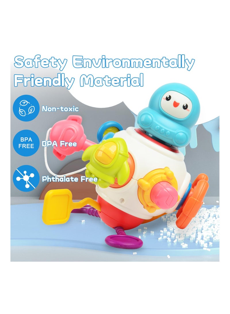 SYOSI Sensory Toys Toddlers for Toddlers 1-3, Montessori Activity Cubes Busy Board Educational Learning Toys Interactive Baby Toys Car Travel Activities Cognitive Development Toys for Kids Gifts - Image 4