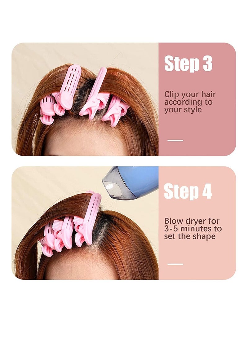 Excefore مشبك شعر طبيعي رقيق مشابك تكثيف الشعر 10 قطع مشابك جذور الشعر مشابك تجعيد الشعر الناعمة بكرات جذور الشعر الناعمة أداة تصفيف الشعر بكرات - Image 4