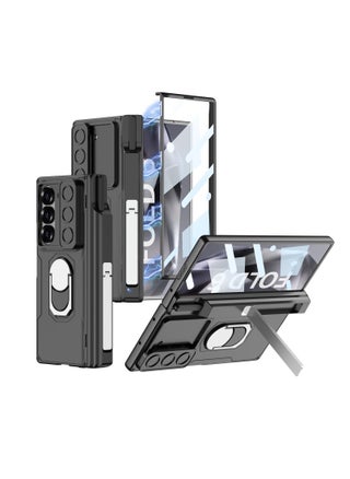 Compatible with Samsung Galaxy Z Fold 6 Case with Sliding Camera Cover and Pen Holder [Pen Not Included], Built-in Front Screen Protector, Magnetic Hinge Case with Ring Stand - pzsku/ZA6B4F823ABB252F8D39DZ/45/_/1720054809/529c94de-5f30-4409-8adf-8427cef9c0f6