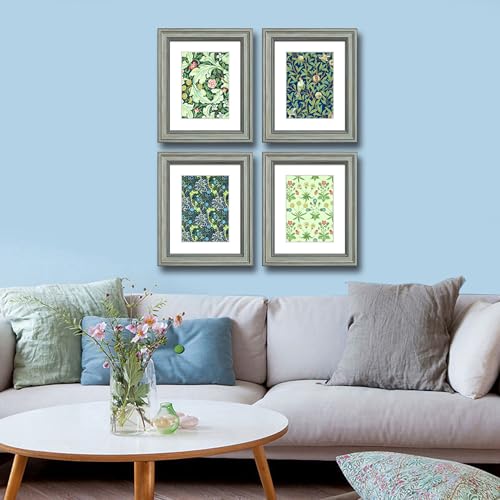DEKWINN,8x10 Picture Frame Set of 4 with Real Glass for Pictures 5x7 with Mat or 8x10 without Mat,Rustic Retro Photo Frames for Wall or Tabletop Display - Image 5