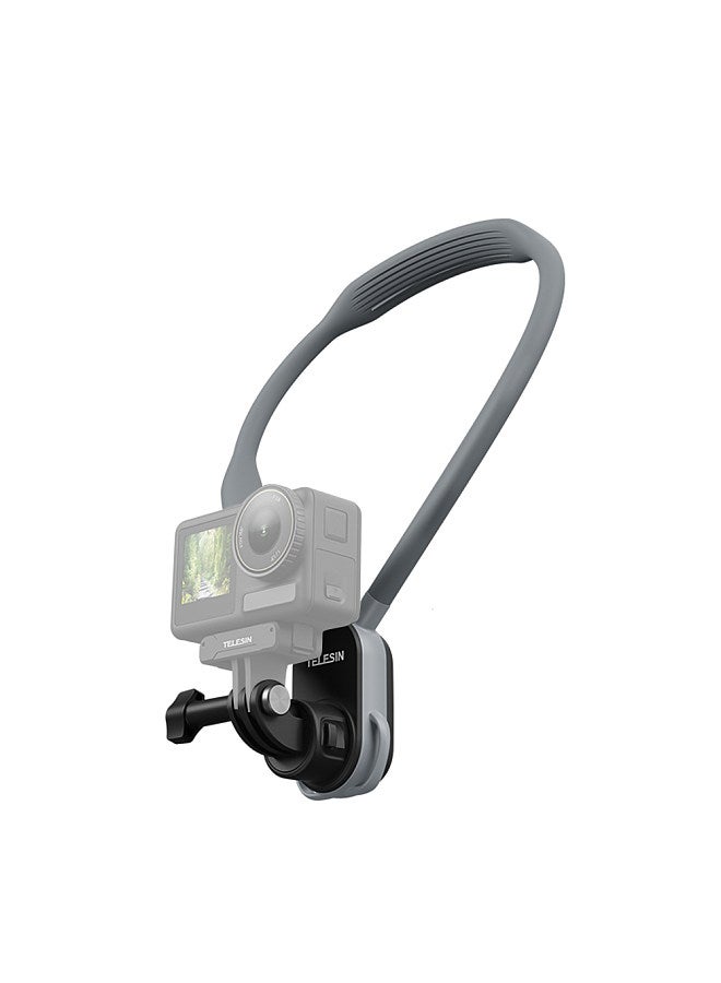TELESIN U-Shaped Quick Release Neck Holder Mount 2.0 Max Neck Mount Chest Holder with Chest Strap Replacement for GoPro Hero 12/11/10 Insta360 X4/X3/GO3/GO2 OSMO Action Camera POV Vlog Accessories  - Image 1