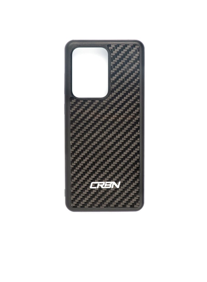 سي ار بي ان جراب خلفي حقيقي من ألياف الكربون لهاتف Samsung S20 Ultra - نسيج قطني طويل