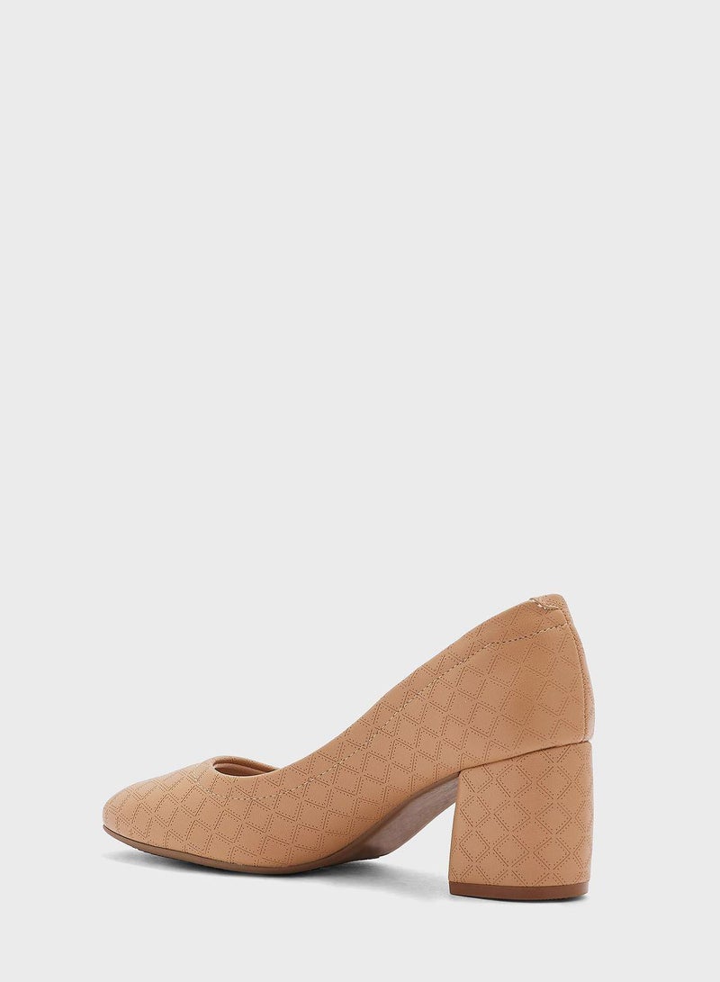 Beira Rio Mid Heels Shoes for Women – Classic Mid Heel Pumps for Girls & Ladies Office Wear - Image 3