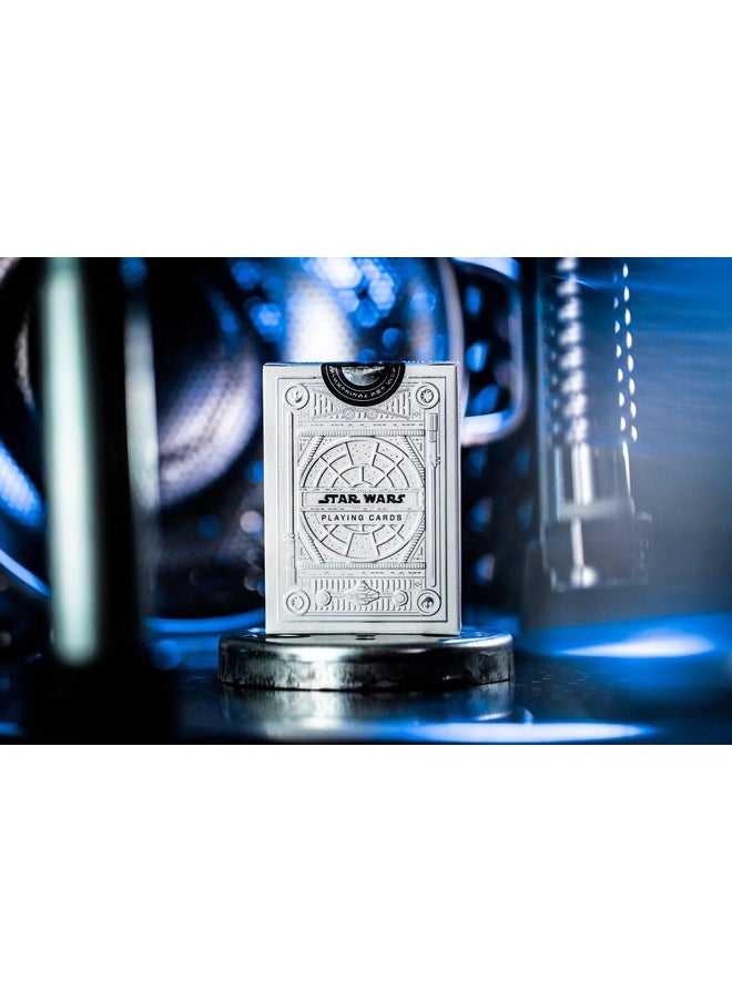 Theory11 theory11 Star Wars Silver Special Edition - White Light Side Premium Playing Cards Theme Deck  - Image 3