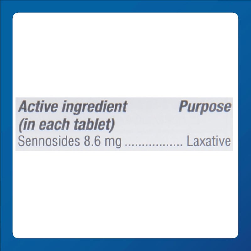 MAJOR Senna 8.6 mg Natural Vegetable Laxative Tablets - Made with Sennosides - Promotes Occasional Constipation Relief - 100 Tablets - Image 4