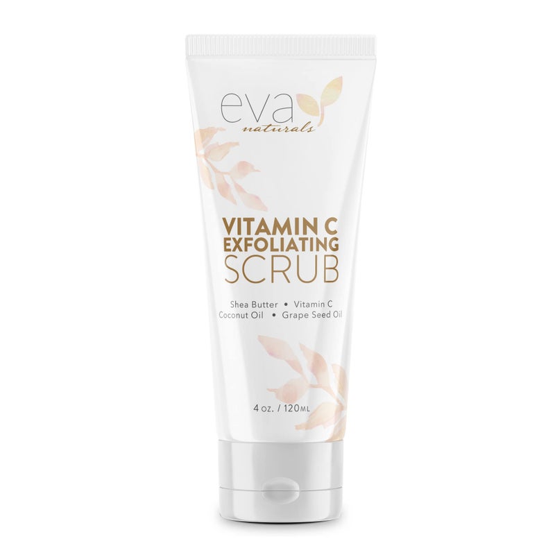 Eva Naturals Vitamin C Facial Scrub - Cleanse and Clear Face, Exfoliating Wash - Image 1