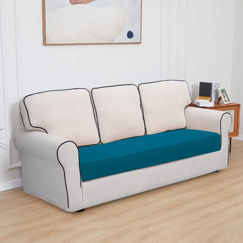 إيزي-جوينج أغطية وسائد الفناء المقاومة للماء من Easy-Going، غطاء فقط 24x24x4 بوصة، عبوة من قطعتين، بديل غير قابل للانزلاق لوسائد الجلوس الخارجية مع سحاب، أحمر عيد الميلاد. - Image 2