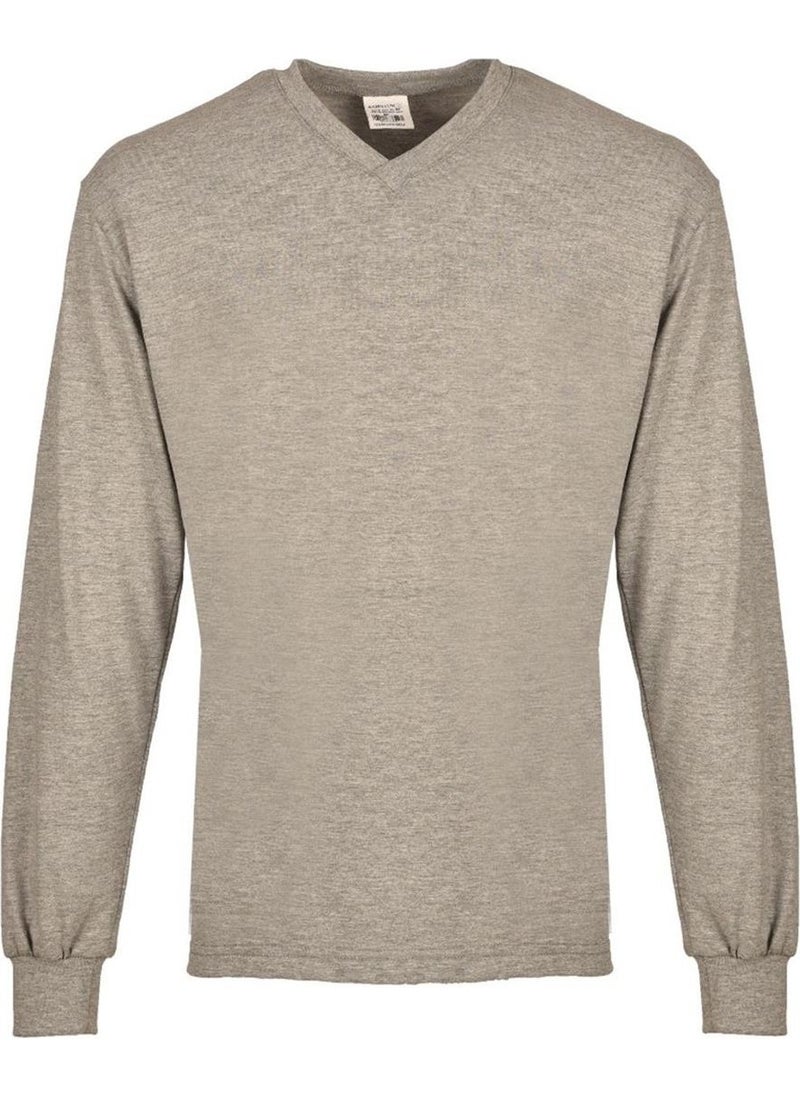 Kardelen İş Elbiseleri Gaura V-Neck V Neck Long Sleeve Jersey T-Shirt  - Image 1