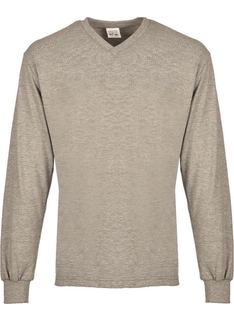Kardelen İş Elbiseleri Gaura V-Neck V Neck Long Sleeve Jersey T-Shirt  - Image 2