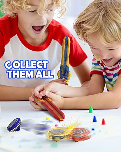 Infinity Nado Battling Tops Burst Toy for Boys Grils Age 5 Including Gaming Top Toys Sword Launcher Dream World Magic Dragon Lightning Purple - Image 5