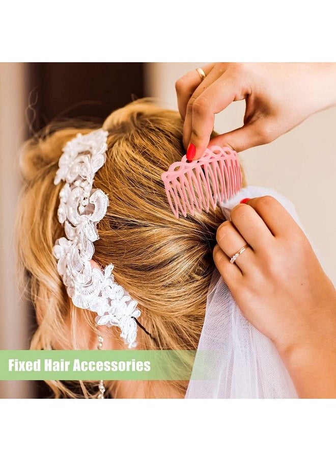 WILLBOND 30 Pieces French Hair Side Combs Set Colorful Hair Clip Combs Plastic Twist Comb Accessories For Girls Women 3 Styles (Retro Color 14 11 23 Teeth)  - Image 5