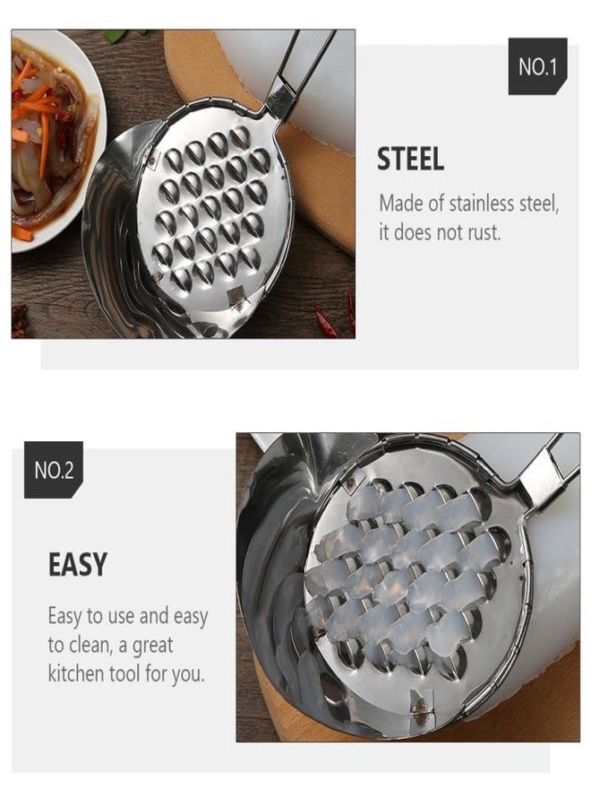 SHOWERORO 2pcs Bean Jelly Scraper Cold Noodle Scraping Tool Manual heese Grater Fruit Scraper for Home Restaurant - Image 5