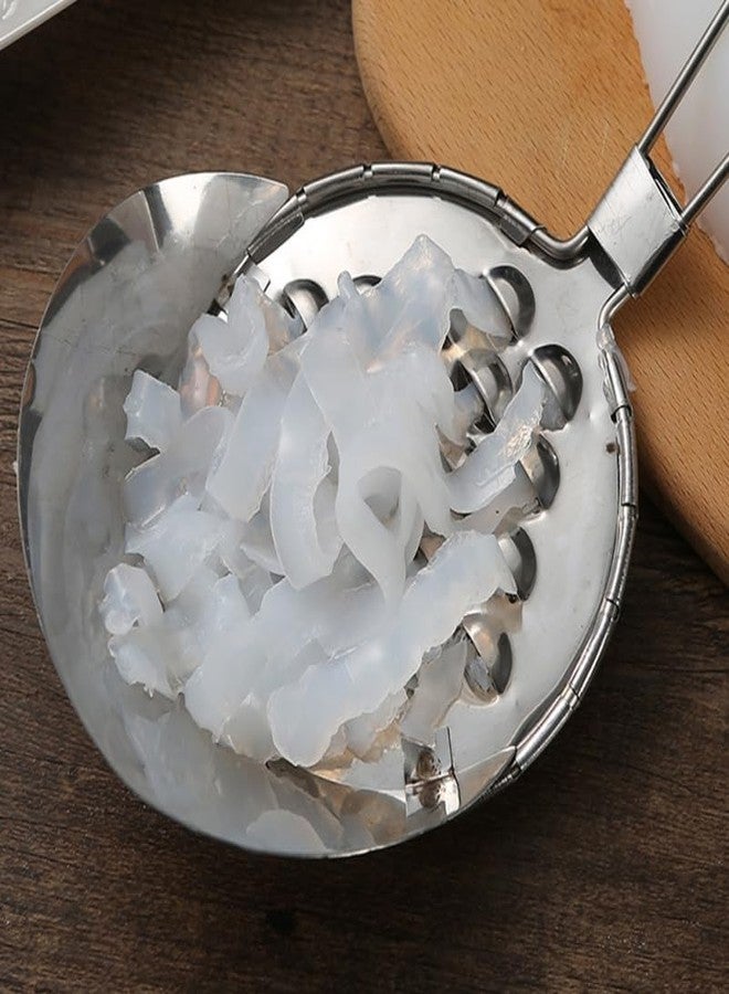 SHOWERORO 2pcs Bean Jelly Scraper Cold Noodle Scraping Tool Manual heese Grater Fruit Scraper for Home Restaurant - Image 2