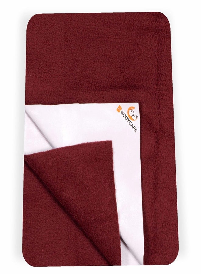 Bodycare Baby Dry Sheet Waterproof Bed Protector | Extra Absorbent | Anti - Bacterial & Odour Free Washable Gifts Pack, PACK of 2 Maroon & Firozi 70 X 100 CM - Image 2