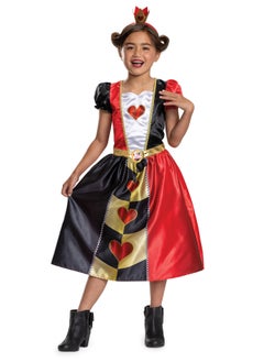 Party Centre Queen of Hearts Alice in Wonderland Child Classic Costume, Storybook Costume  - Image 1