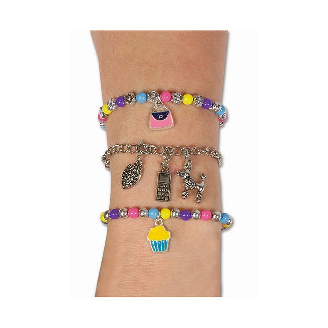 Galt Toys Charm Jewellery Kit for Girls 8 , DIY Bead & Metal Charms, Bracelets & Necklaces Crafting Set, 23cm - Image 2