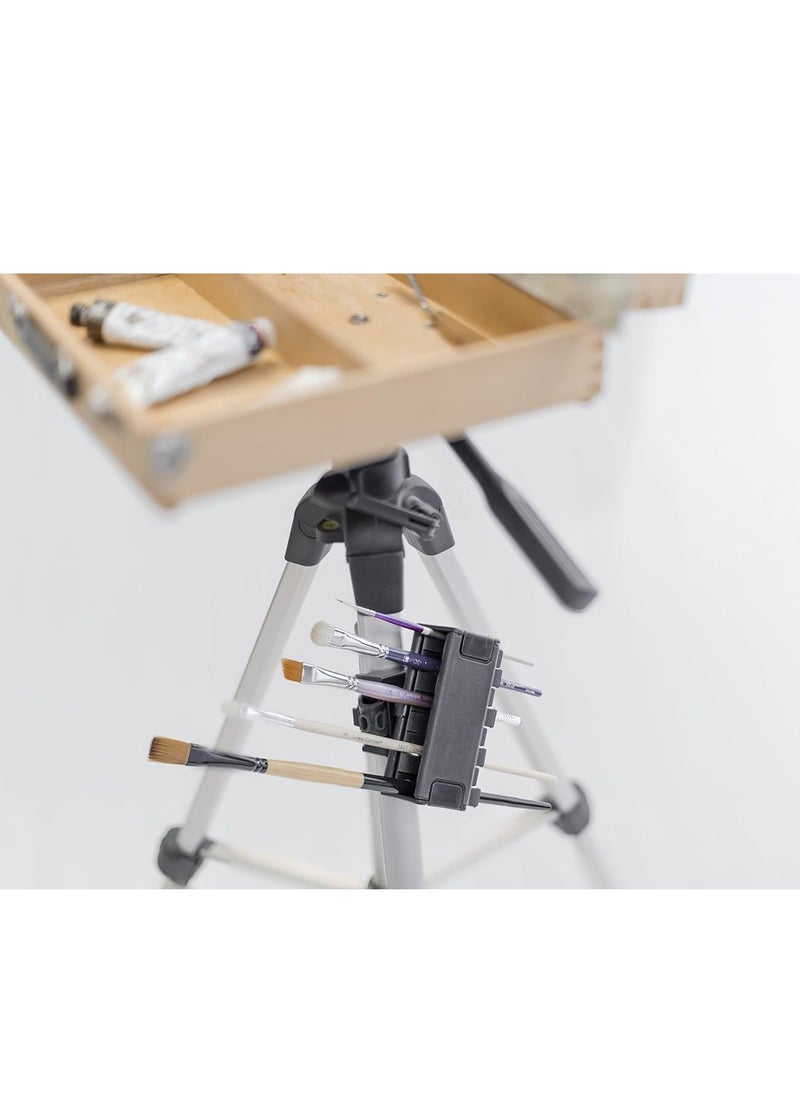 Easy To Use Products - Easy To Use Products Brush Grip Paintbrush Holder and Drying Rack/Caddy, Painting Supplies (Black) - Image 1