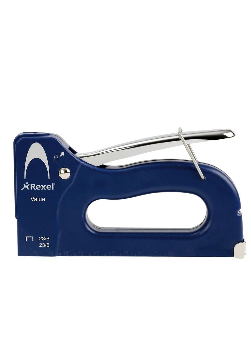 Rexel 1 Piece Blue Value Tacker with Ruler  - Image 3