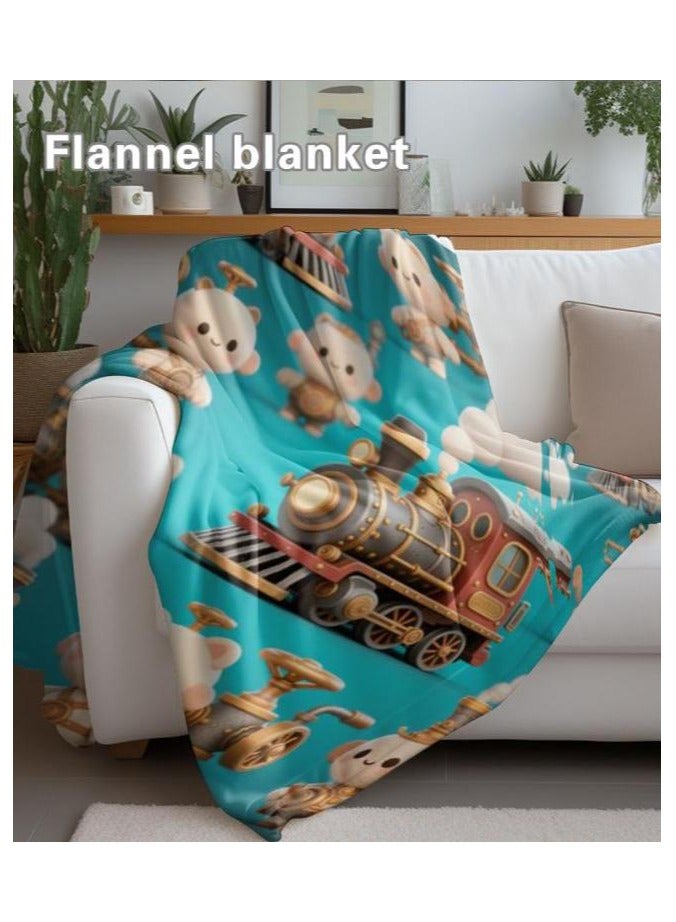 general Flannel thin blanket (warm and comfortable, suitable for sleep, gaming, dust removal and sandproof) 150cm*200cm - 82 - Image 1