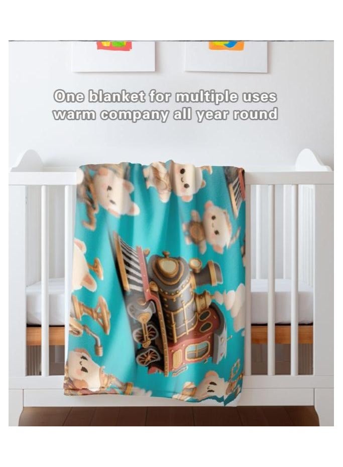 general Flannel thin blanket (warm and comfortable, suitable for sleep, gaming, dust removal and sandproof) 150cm*200cm - 82 - Image 5