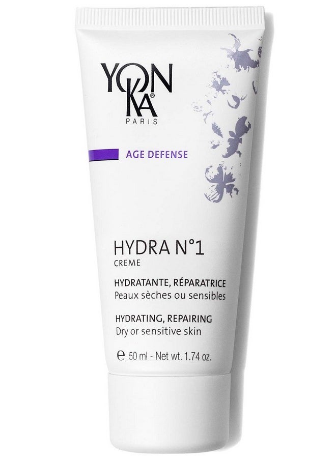 Yonka Yonka Daily Reparative Moisturizer Hydra No. 1 Creme Rich Antiaging Skincare With Hyaluronic Acid Vitamins A C & E For Dry Skin Parabenfree 50Ml  - Image 1
