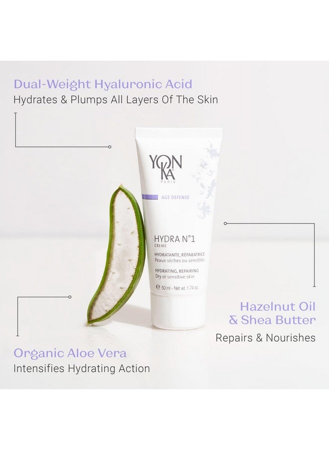 Yonka Yonka Daily Reparative Moisturizer Hydra No. 1 Creme Rich Antiaging Skincare With Hyaluronic Acid Vitamins A C & E For Dry Skin Parabenfree 50Ml  - Image 5