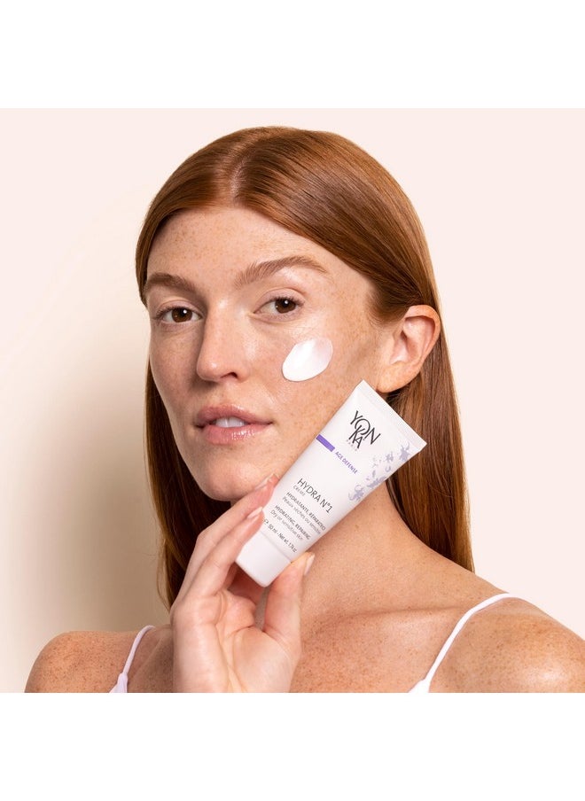Yonka Yonka Daily Reparative Moisturizer Hydra No. 1 Creme Rich Antiaging Skincare With Hyaluronic Acid Vitamins A C & E For Dry Skin Parabenfree 50Ml  - Image 3